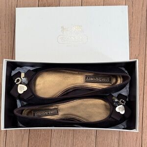 Coach Brown leather flats size 7.5